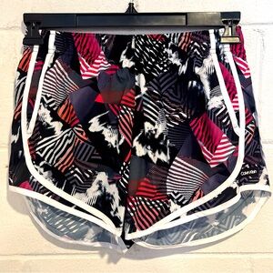 Calvin Klein Performance running shorts black red elastic waist